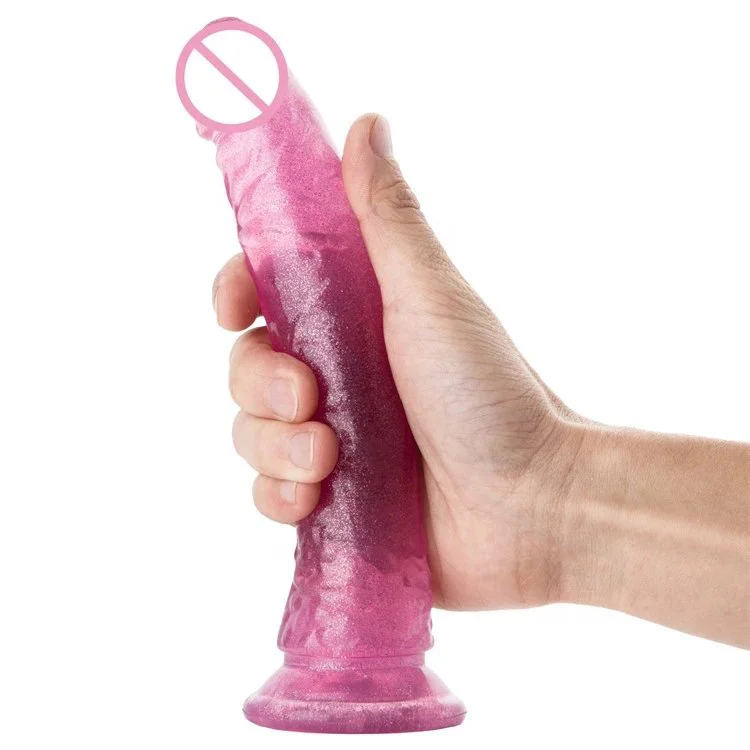 Realistic High Transparent Luminescent Dildo with Suction Cup Sex Toys for Women Luminous Dildo