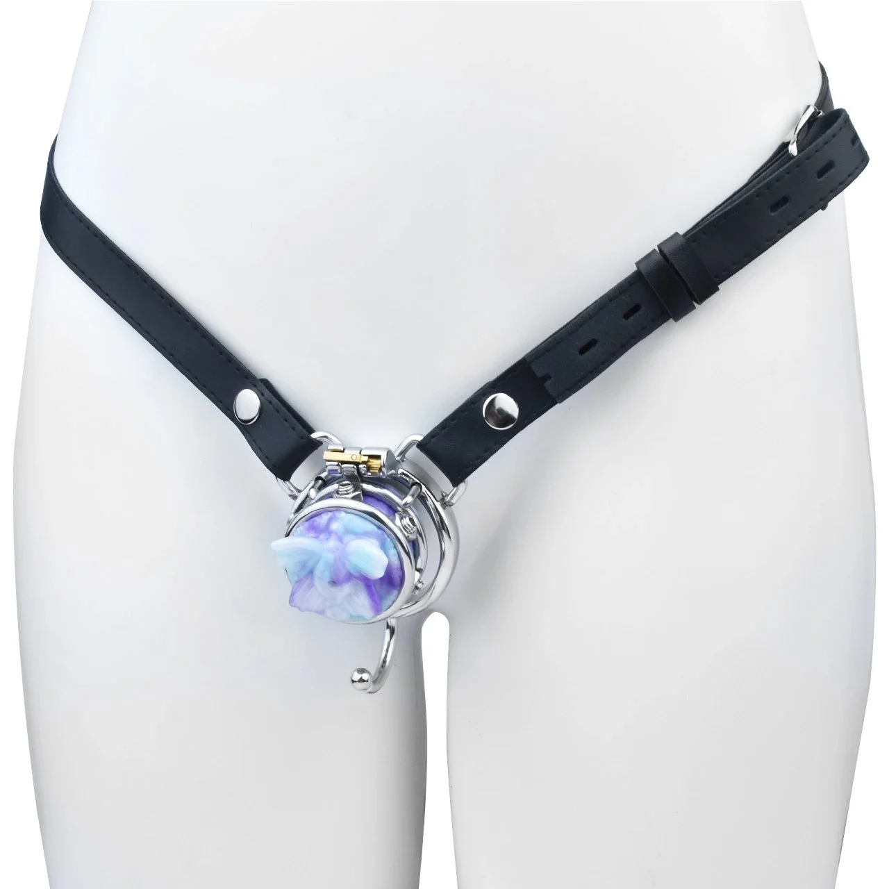 Cute Sissy Cock Cage for Male Guy with Arc Ring Egg Hook Flirting Goods