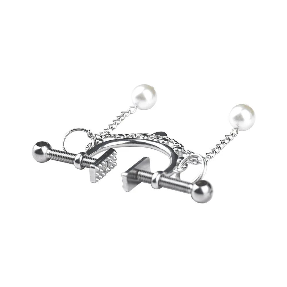 Metal Silver Breast Chain for Women Lesbian Couple Game