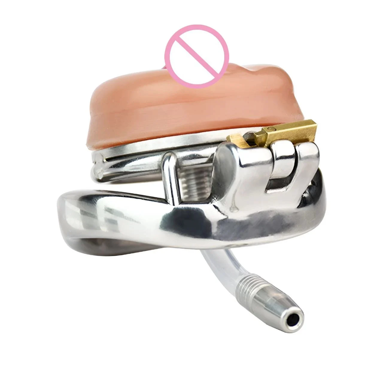 Male Bird Cages Circle Arc Ring Chastity Lock Devices With Simulation Clitoral Head Bondage Lock for Man Sex Toy