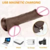 9.1Inch Vibrating Realistic Penis Dildo G Spot Anal Stimulation Heating Function Thrusting Dildo Vibrator Sex Toy for Women Male