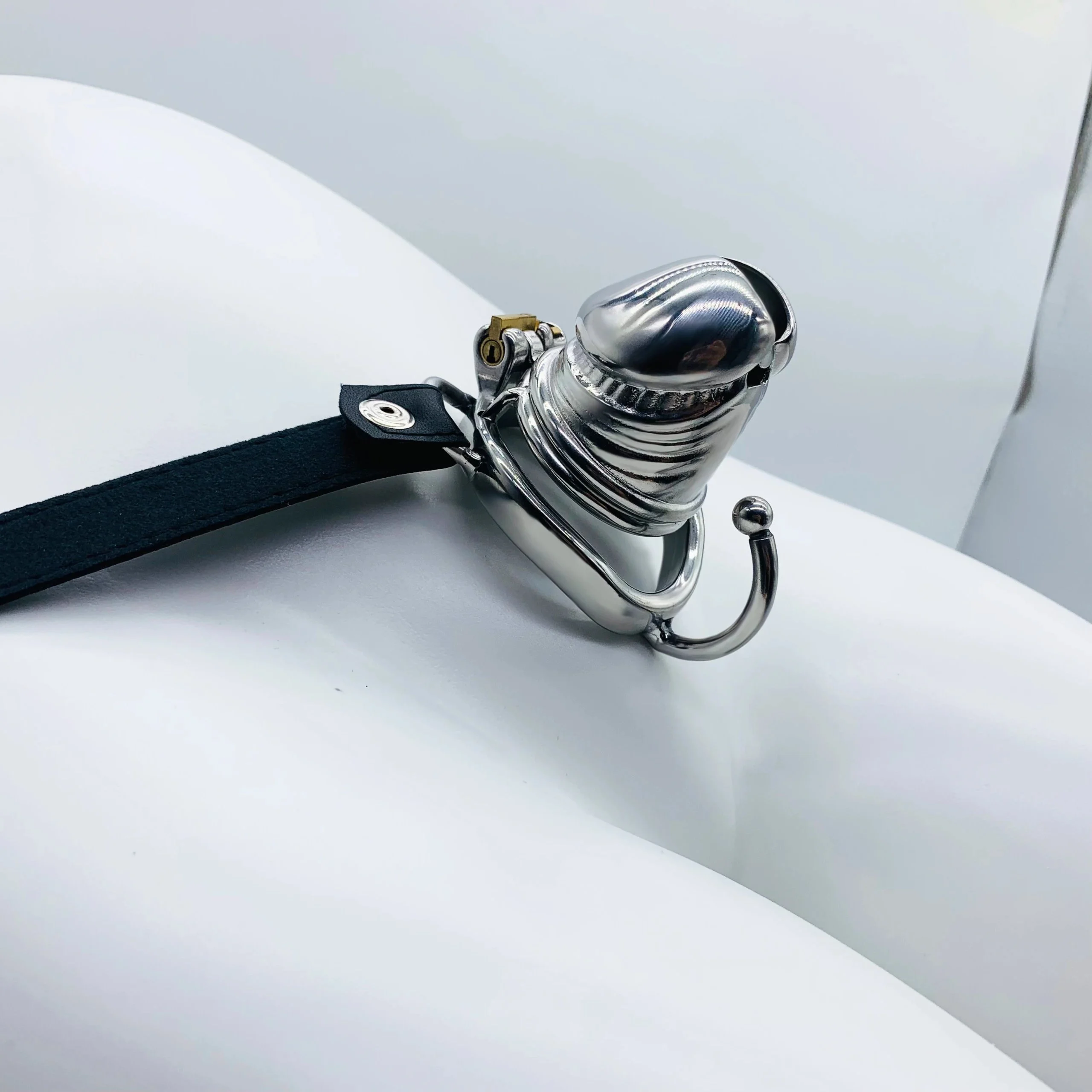 51 Strap on Chastity Device Male Chastity Steel Cage Chastity Device with Belt