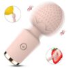 Waterproof USB 10 Frequency Wand Massager Portable Mini AV Vibrator Girls Sex Toy Women
