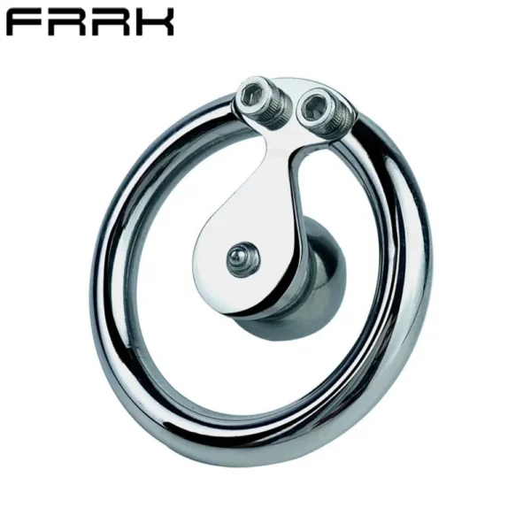 Penis Ring Chastity Cage Stainless Steel Male BDSM Sex Toys Ring Design Metal Beads Weightless Chastity Device Sexual