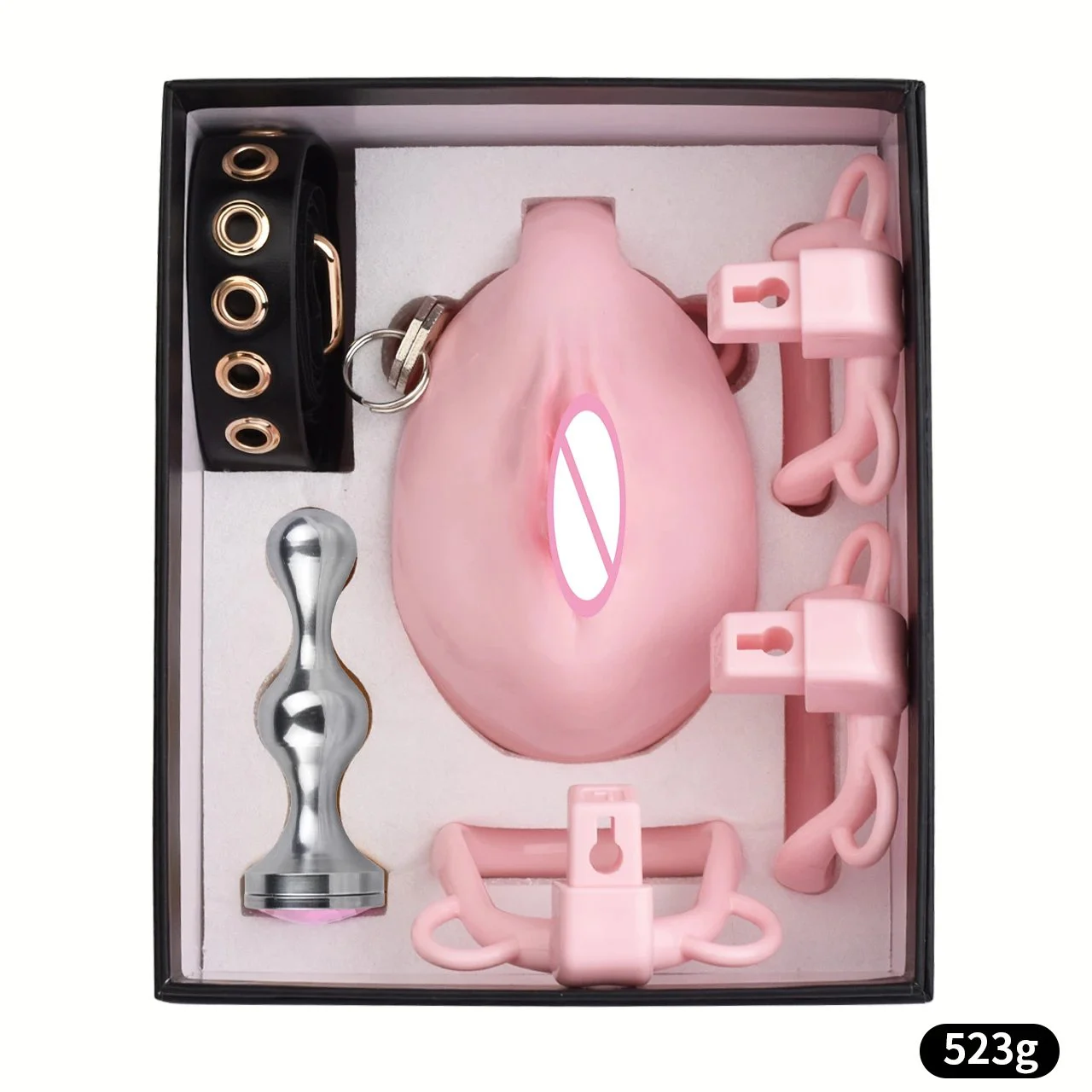 Latest Resin Realistic Vaginal Chastity Lock Safe Lightweight with Exclusive Cock Cages to Explore Anal Plug Backyard Sex Toy