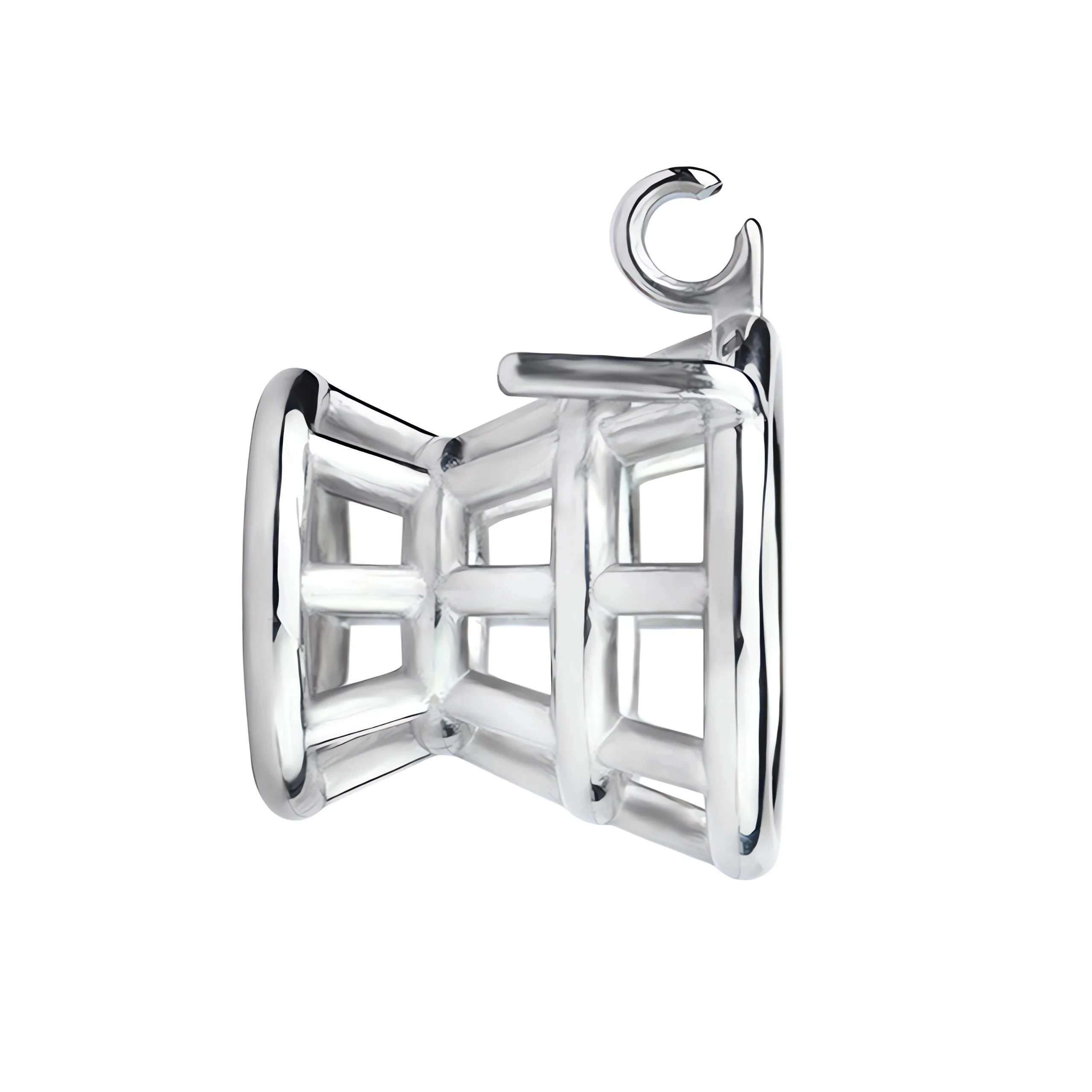 Chastity Cage Male Rooster Penis Cage Adult Sexual Metal Cock Slave Punish BDSM Bondage Sex Toy for Male Couples Round Ring