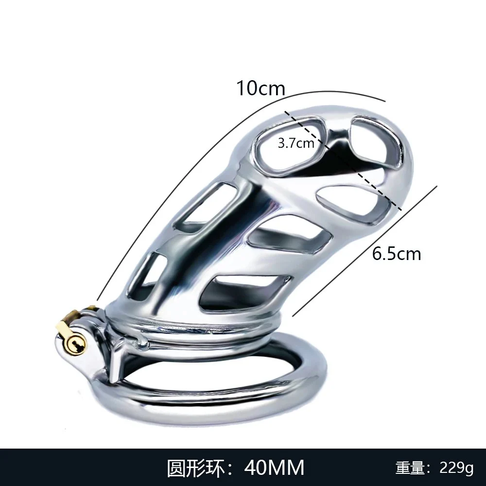 long size Cobra Metal Chastity Cage for Penis Exercise Bondage Restraint cage Sex Toys for Men