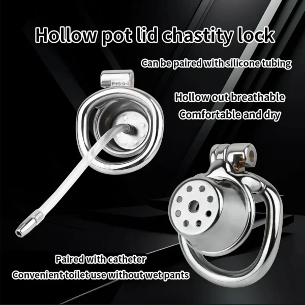 Full Cover Stainless Steel Male Chastity Cage Device Anti Pull Out Ultra Small Cock Cage Sissy Chastity Cage