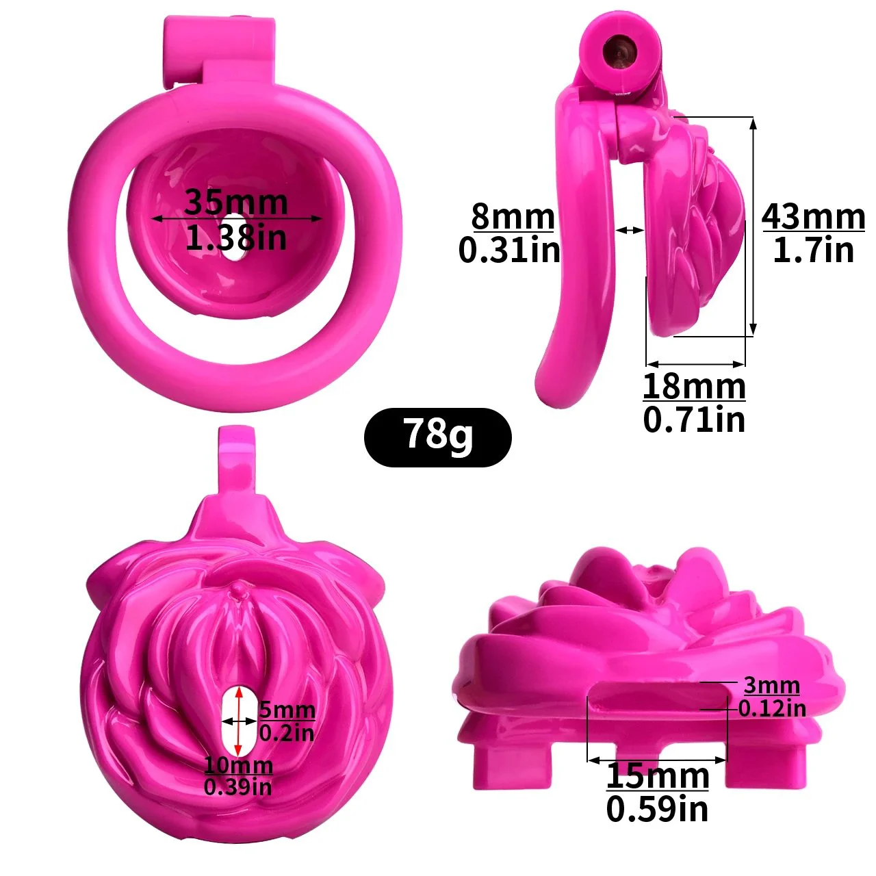 High Quality Chastity Devices Resin Male Chastity Device Cock Cages for Man