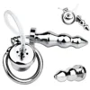 Male Chastity Device Inverted Chastity Cages Metal Small Anal Plug Flat Chastity Cage Male Sex Small Cock Cage