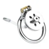Male Invisible Stainless Steel Chastity Belt Device Flat Cage Sissy Binding Inverted Chastity Cages