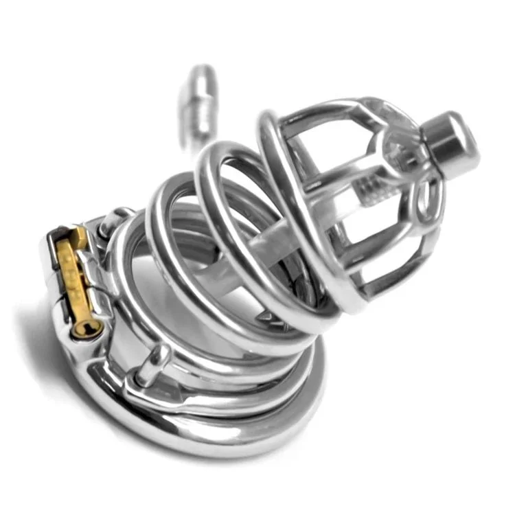 FRRK 5.2cm Man Chastity Cage Metal Lock Penis in Cage with Keyholder+clasp Male Chastity Device