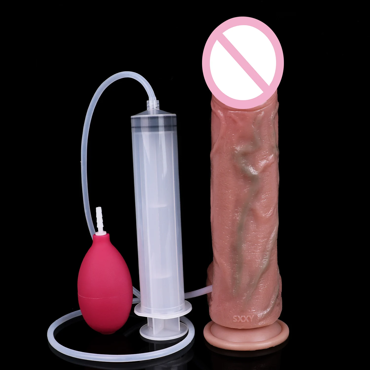 Realistic Liquid Silicone Squirting Cock Sex Toy Soft Dildo Orgsm Masturbator for Womens Support