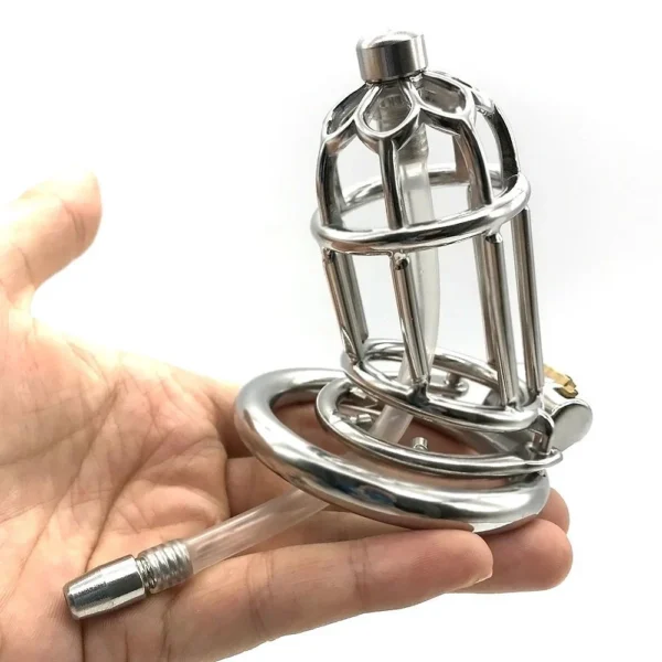 7.5cm Metal Chastity Cage Devices Lock Penis in Cage with Keyholder Male Chastity Device Chastity Lock Cage for Man Pleasure