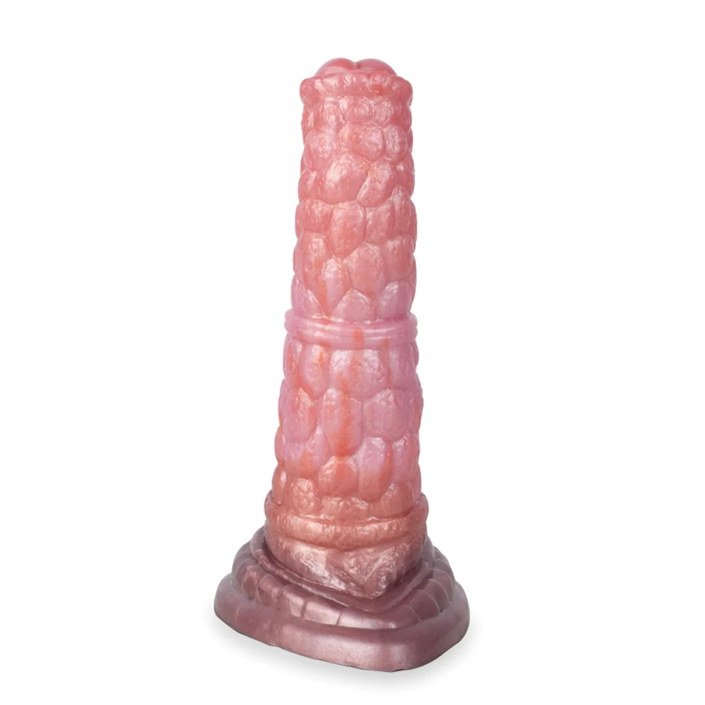 7.17 Inch Big Animal Horse Realistic Sex to Toy Color Bronze Artificial Silicone Penis for Women